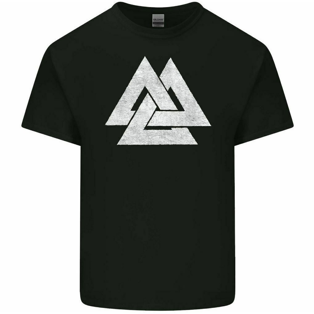 Kaos Pria Simbol Valknut Mitologi Nordik Pagan Jermanik Odin Valhalla