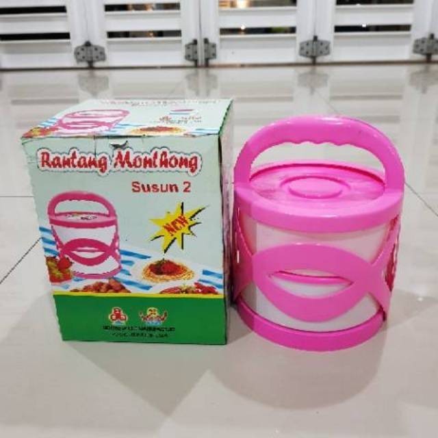 Rantang Susun 2 - Rantang Monthong Susun 2 - Rantang Susun Plastik