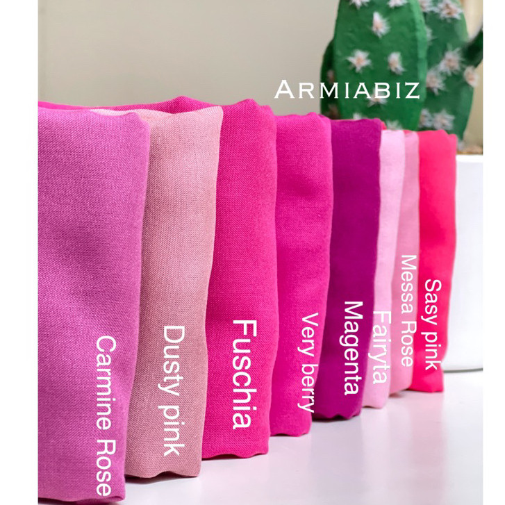 hn63ed LIZA SERIES PINK ORIGINAL BY DEENAY polosan pink, fuchia magenta Dusty pink