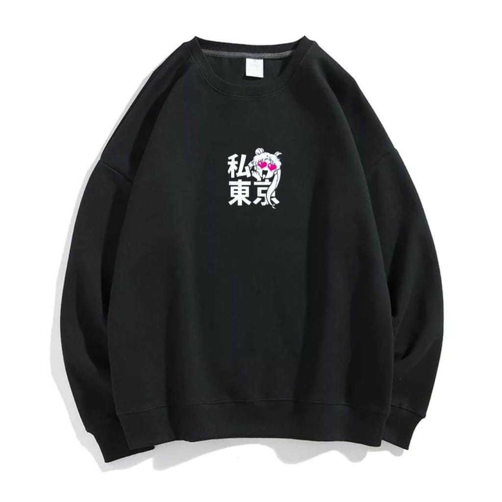 SWEATER WANITA BAJU LENGAN PANJANG CEWEK KAOS FAHION CEWE DEWASA SAILORMOON KEREN KEKINIAN MURAH