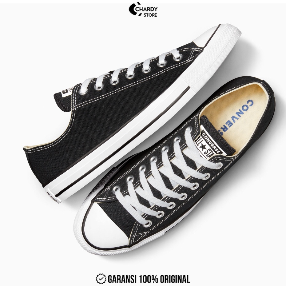 Sepatu Sneakers Unisex CONVERSE CT AS Ox Black White Original M9166C