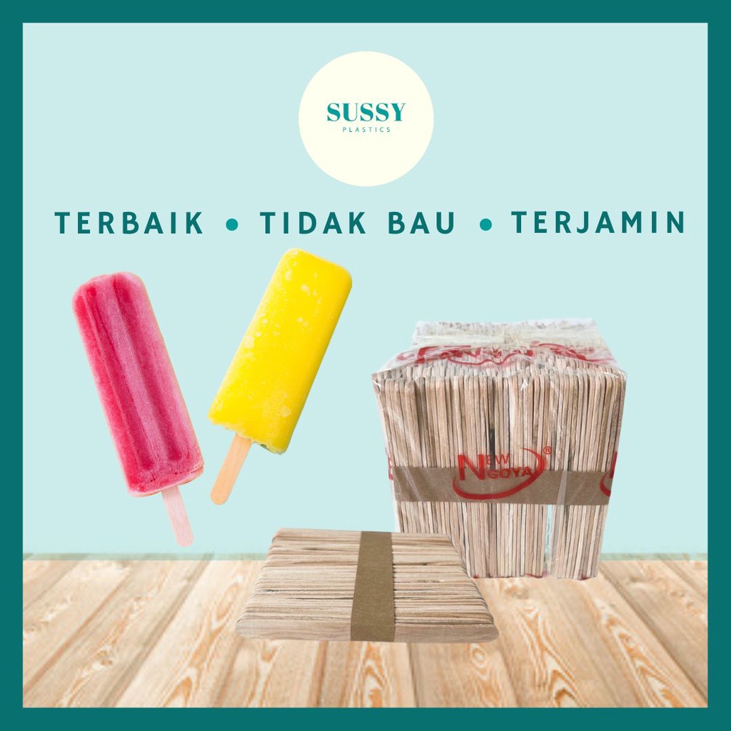 STIK ES KRIM POLOS 500 PCS - STIK ES KRIM IMPOR BERAT