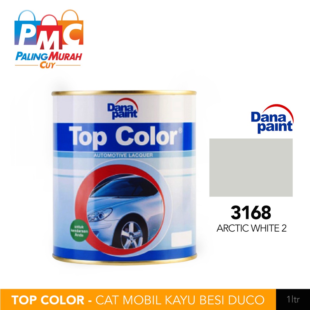 TOP COLOR 3168 Arctic White 2 - Cat Mobil Kayu Besi Duco - ECER