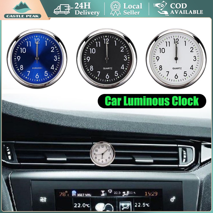Jam Elektronik Universal Bentuk Poop Untuk Motor Auto Car Watch Dashboard Clock
