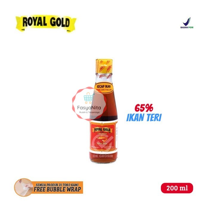 

Kecap Ikan Thailand 65% / Fish Sauce / Fish Gravy Royal Gold [200 ml] - FasyAnita Mart Denpasar