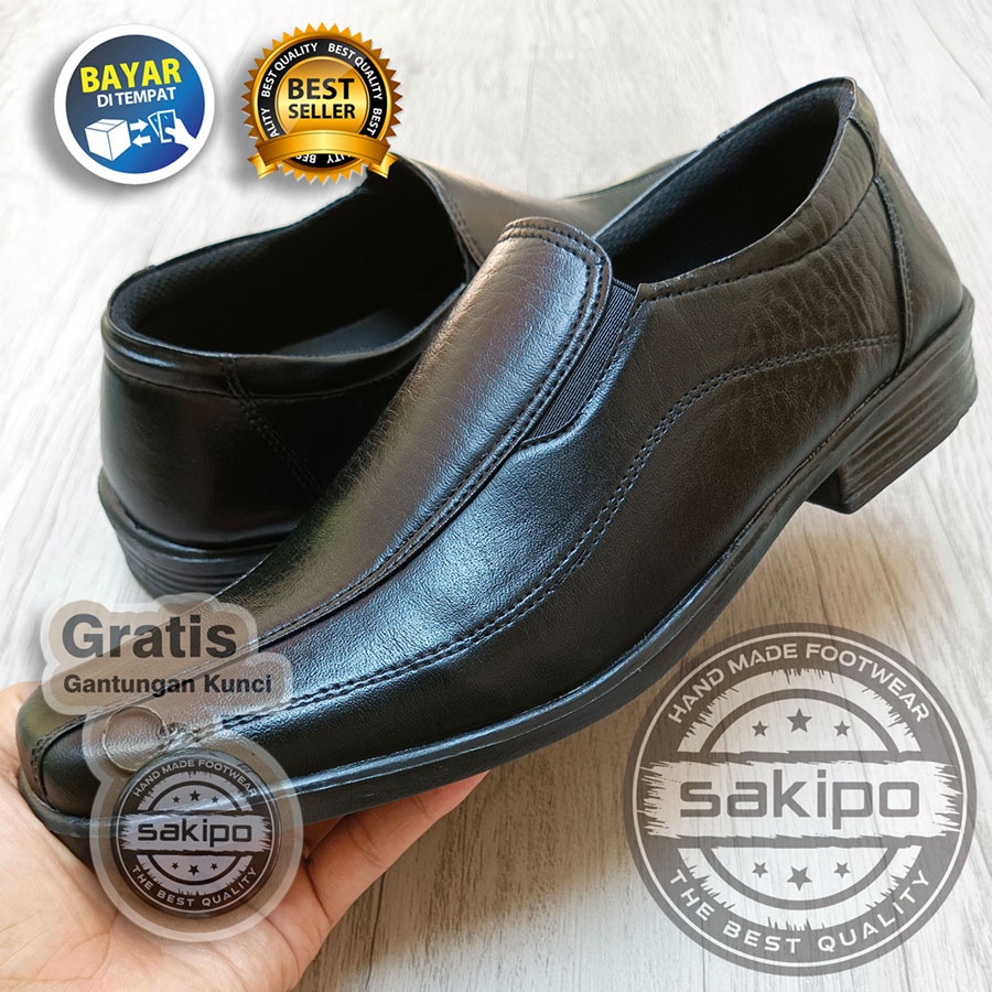 Sepatu Sekolah Kantor Pria Fantofel Spatu Laki Laki Remaja Dewasa Kulit Sintetis Terbaru Sakipo