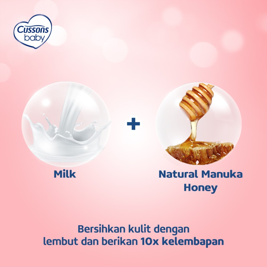 Cussons Baby Milk Bath Soft &amp; Smooth -Sabun Mandi Bayi Refill 400ml X3