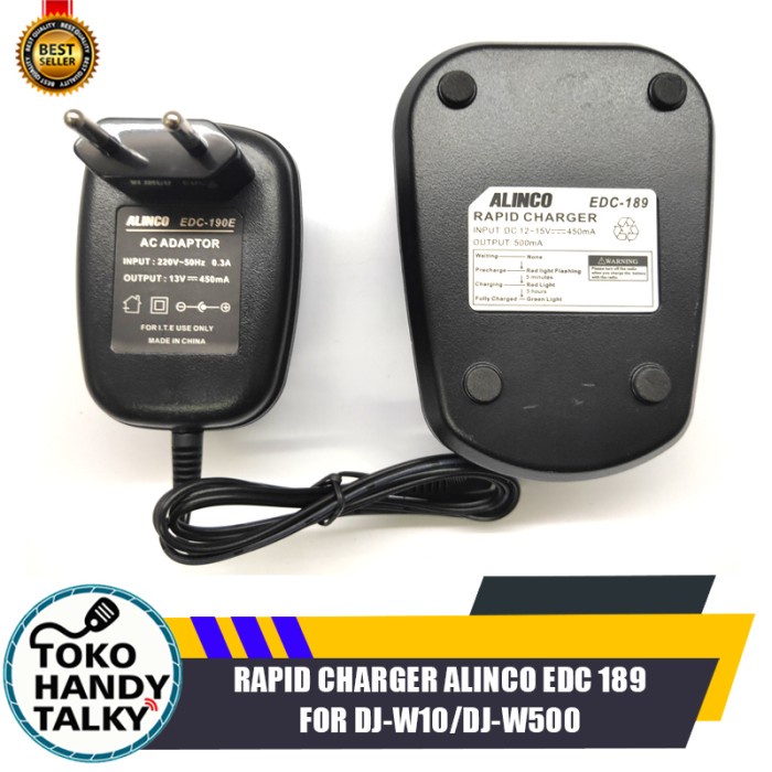 RAPID CHARGER ALINCO EDC 189 FOR DJ-W10/DJ-W500