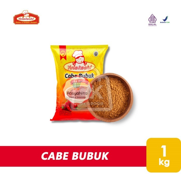 

Cabe Bubuk Biasa Yutakachi Chili Powder Cabe Bubuk India (Asli 1kg) - FasyAnita Mart Denpasar