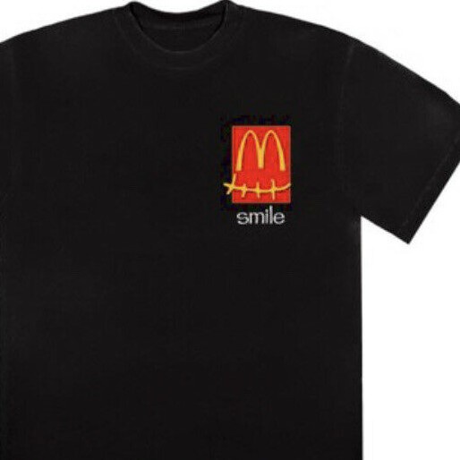 . Travis Scott Kaus Kaktus Jack X McDonalds Senyum Hitam Sz