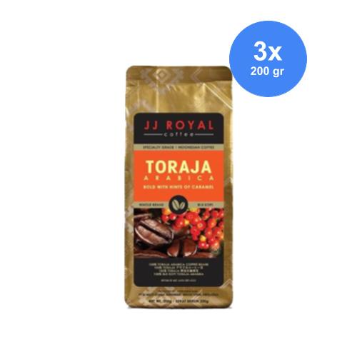 

JJ Royal Coffee Toraja Arabica Beans Bag 200 gr x 3