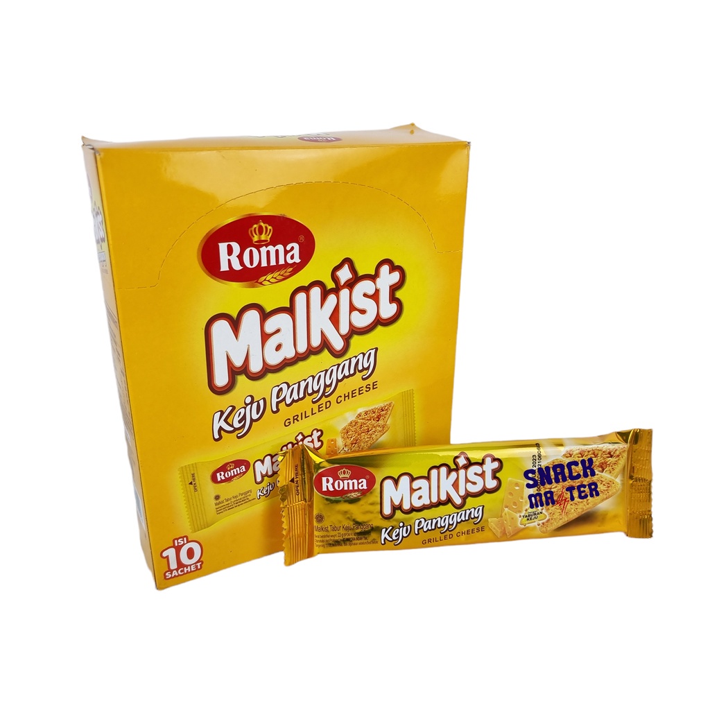 

Roma Malkist Keju Panggang BOX - Netto 10 bks x 22 gr