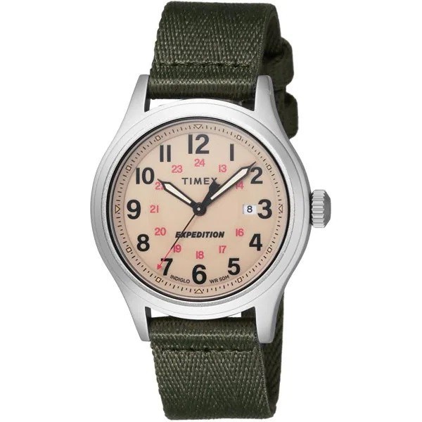 Original 100% TIMEX TW2V65800 Expedition North Jam Tangan Pria  Green Fabric Garansi Resmi 1 Tahun