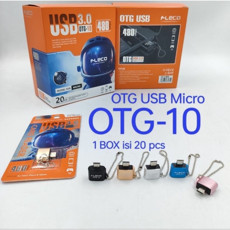 MEGA SALE [ OTG-10 / OTG-20 ]- OTG BAHAN METAL FLECO OTG-10 / OTG-20 COLOKAN MICRO ATAU TYPE C TEPSI