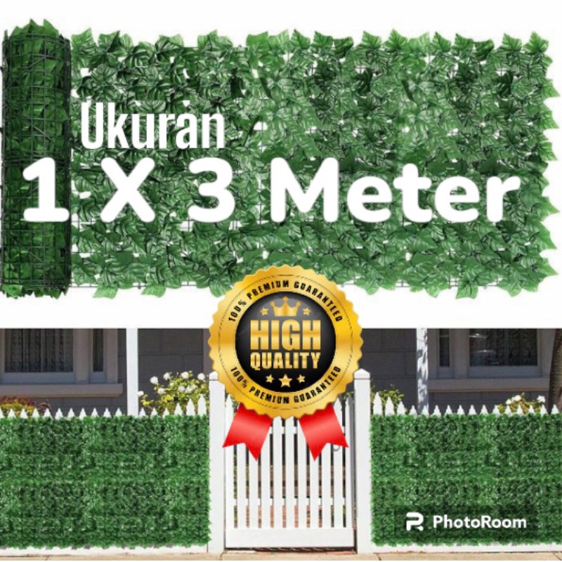 GROSIR DAUN PAGAR SINTETIS ARTIFICIAL - TANAMAN DAUN SINTETIS DINDING MURAH
