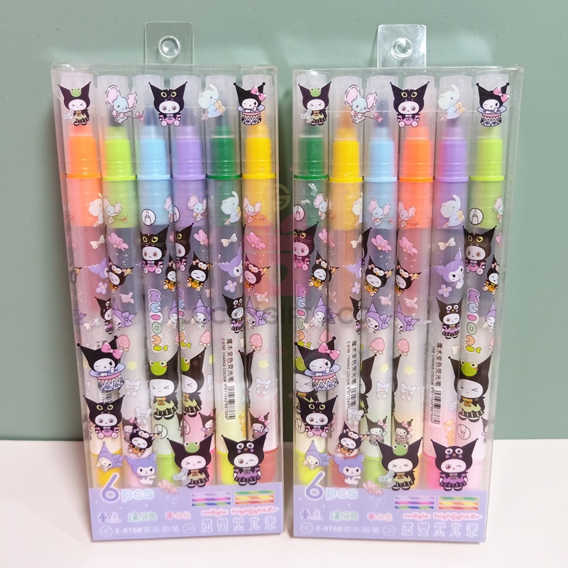 

(6PCS) STABILO 6 WARNA KUROMI / HIGHLIGTHER MOTIF KUROMI