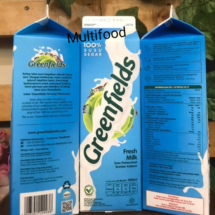 

✨PROMO✨ -Susu greenfields fresh milk 1000ml / fresh milk greenfields 1 liter