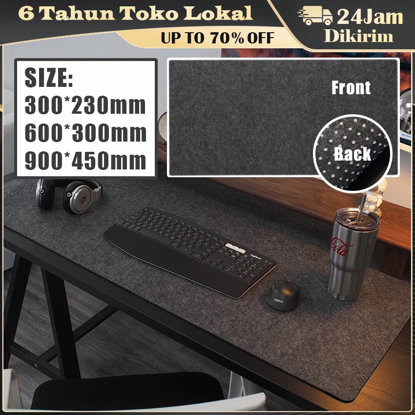 Mouse Pad Wol Felt Berkualitas Tinggi / Mouse Pad Felt Wol Ekstra Besar / PC Desk Mouse Pad Gaming