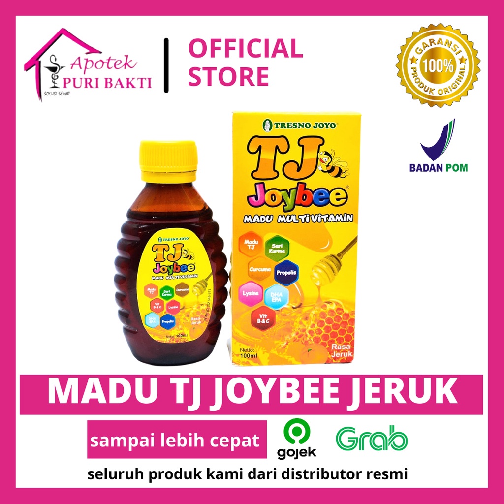 

Madu TJ Joybee rasa jeruk 100 ml