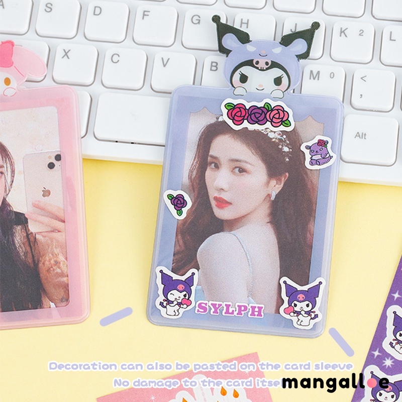 

Tempat Kartu Transparan Kartun Kuromi Melody Pelindung Kartu Kecil - MG