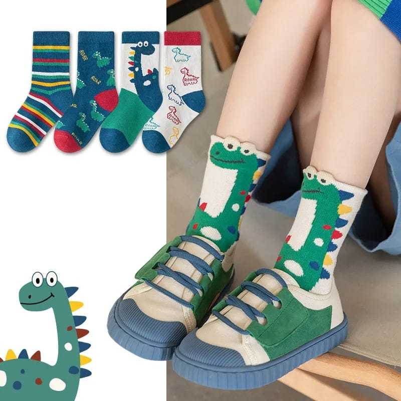 Kaos Kaki Anak Dino 1 Set Isi 5 Pasang axelin