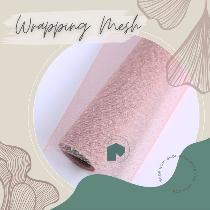 

FLOWER WRAP MESH KOREAN JARING BUNGA WRAPPING JALA NET BUKET BOUQUET WRAPPING TILE BINTIK