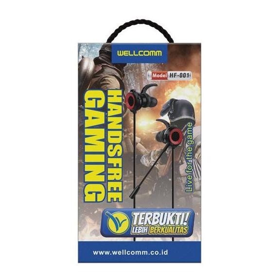 Headset Handsfree Gaming Game Hf 001 Wellcomm Original Stereo