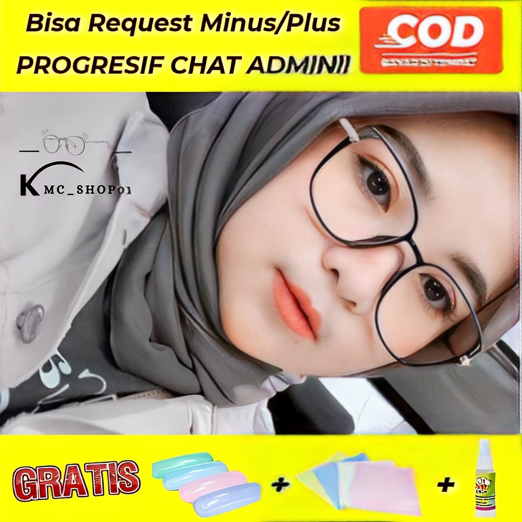 GRATIS LENSA PROGRESIF MINUS CYLINDER PLUS / KMC_SHOP01 / kacamata Progresif / 8830 / kacamata minus