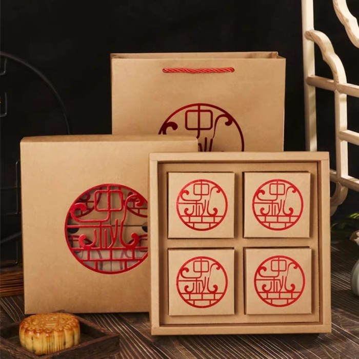 

Elle Mooncake Box / Kotak Dus Packaging Kue Bulan 100gr - 125gr isi4