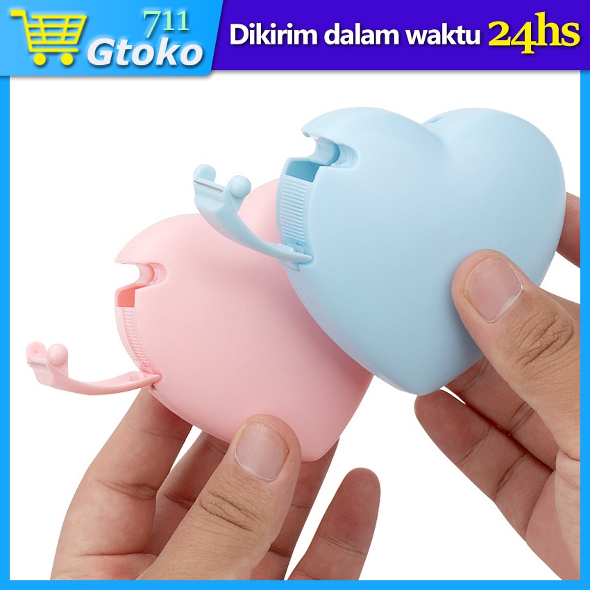 

Tempat Selotip Mini Bentuk Hati Love Heart Tape Cutter Lucu Tape Dispenser