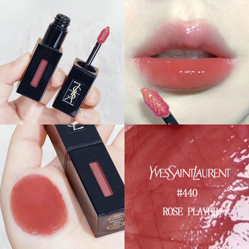 [COD] 【100% Ori】YSL lipstick 5.5ml / Yves Saint Laurent Rouge Pur Couture Vernis A Levres Vinyl Crea