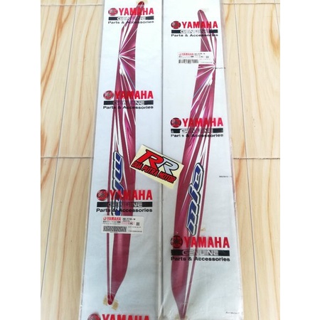 grafik graphic grapik striping body bodi original ori yamaha mio smile smail new 2008 merah maron ma