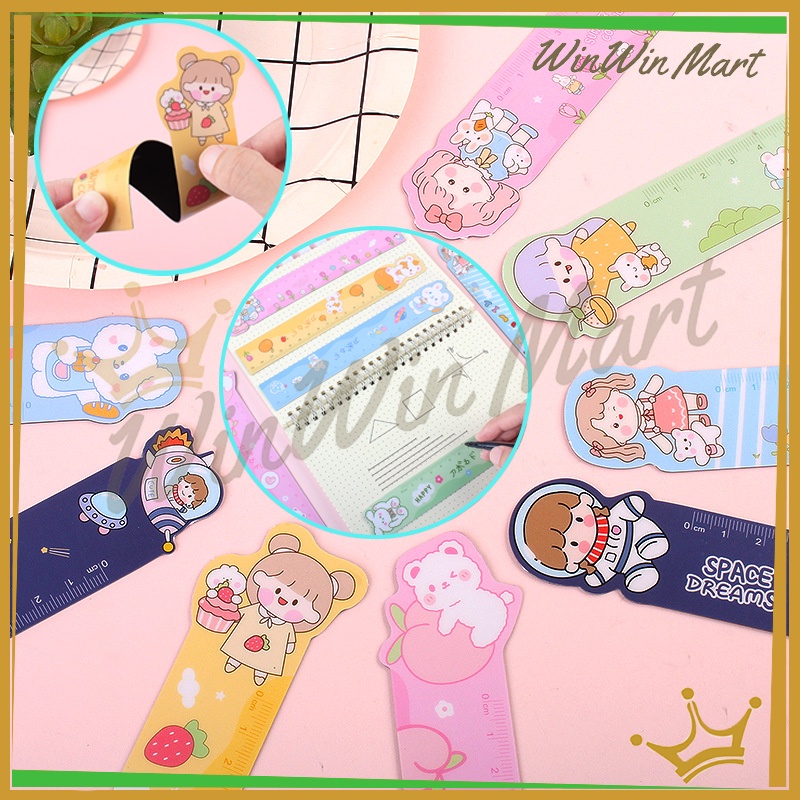 

Pengaris Anak Sekolah Kantor Serbaguna/Penggaris lentur Motif Lucu pembatas/penggaris magnet flexible lucu