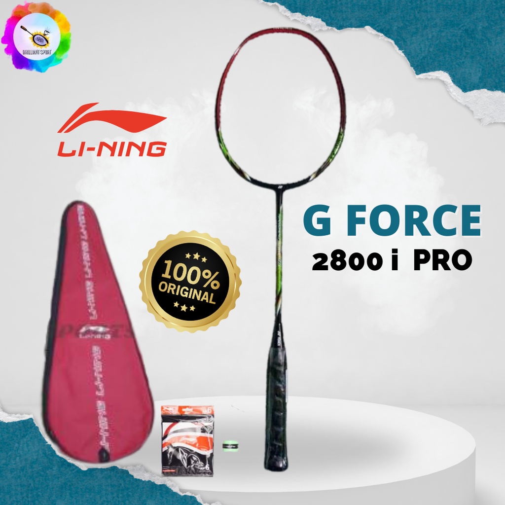 RAKET BADMINTON LINING G FORCE PRO 2800i + Plus 100% ORIGINAL