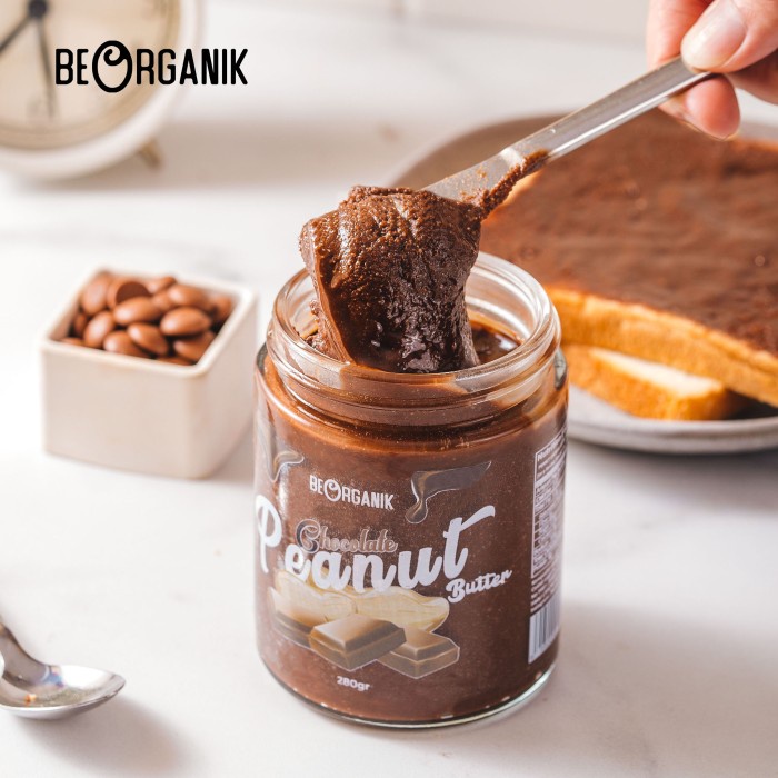 

BEST SELLER- Beorganik Peanut Butter 280gr (Unsweetened, Gluten Free, Vegan) - Chocolate