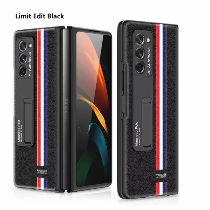 Case Pelindung Hp Samsung Galaxy Z Fold 2 Leather Casing GKK Original