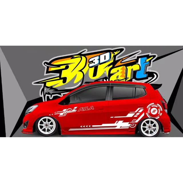 Stiker mobil ayla agya stiker mobil ayla terlaris