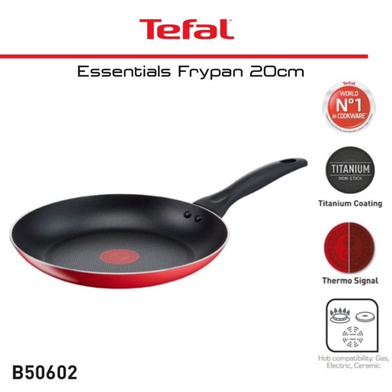 Tefal Cook & Clean Frypan 20cm Panci Wajan Anti Lengket / Wajan Penggorengan / Wajan Teflon anti len