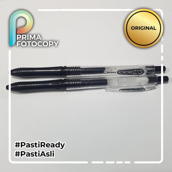 

Bundling Pulpen Kokoro Gel 0.5 Hitam 2 pcs Asli | Anti Macet Original