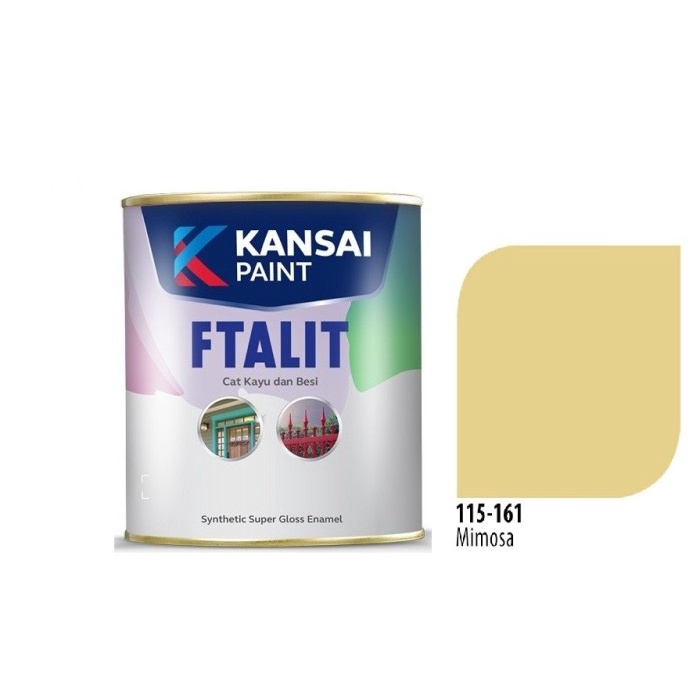 Cat Ftalit 161 Mimosa Kansai 1 Ltr / Cat Kayu & Besi / Cat Cream