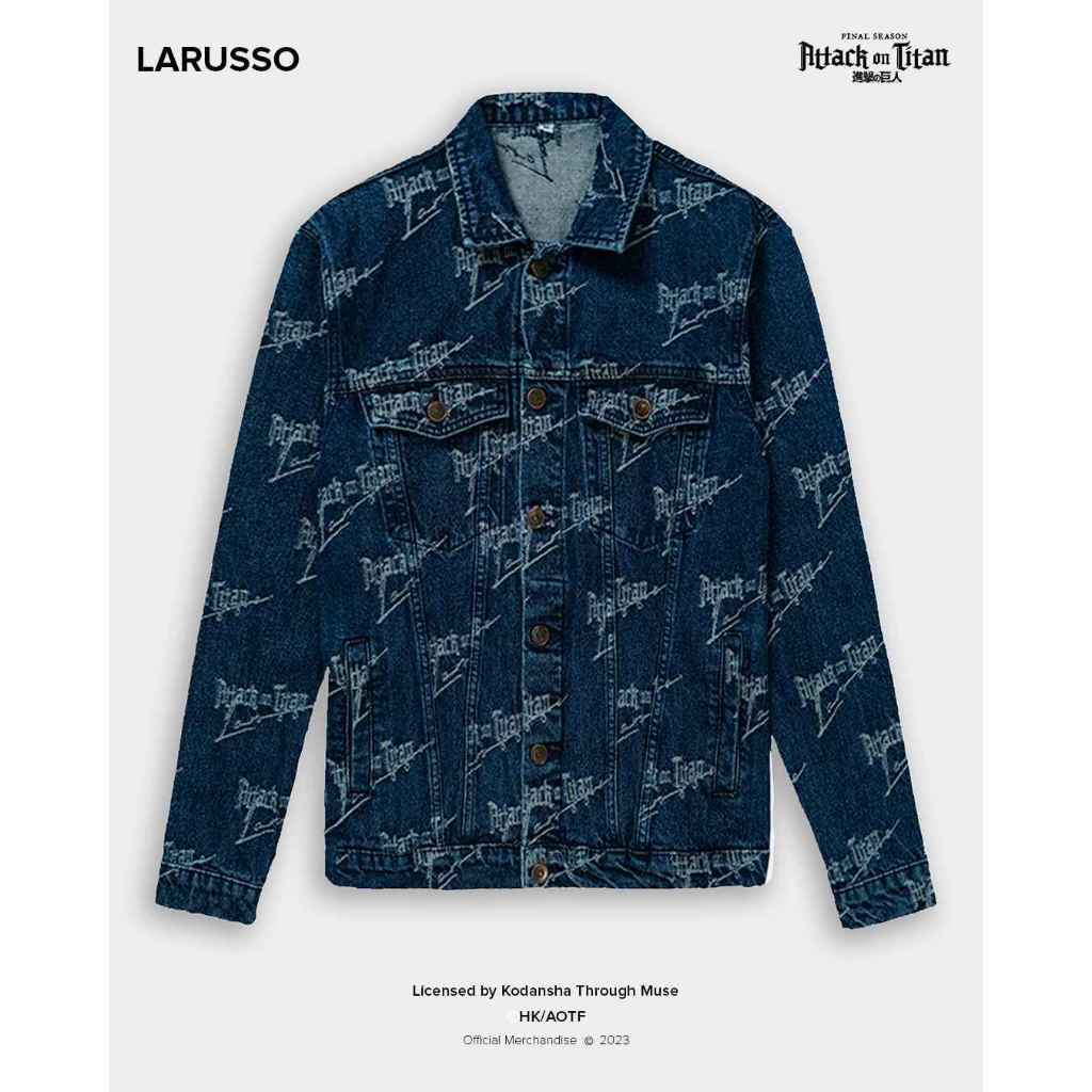 Larusso | Attack on Titan Jacquard Denim Jacket