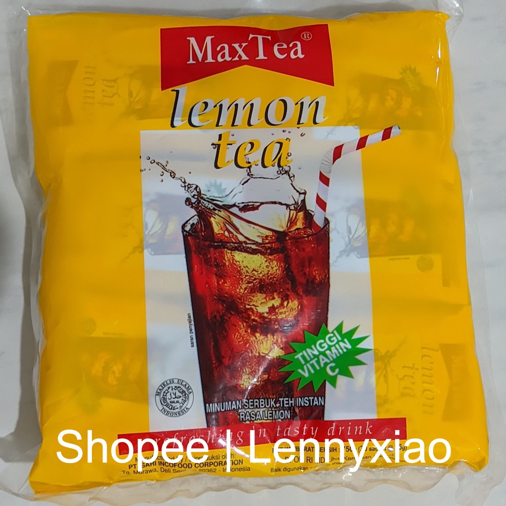 

Lemon Tea MaxTea Serbuk Teh Lemon 10 Sachet Pcs