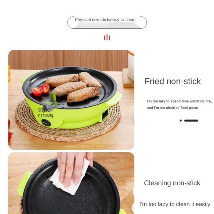 grosir Panci Wajan Kuali Listrik Portable Anti Lengket Electric/Multi