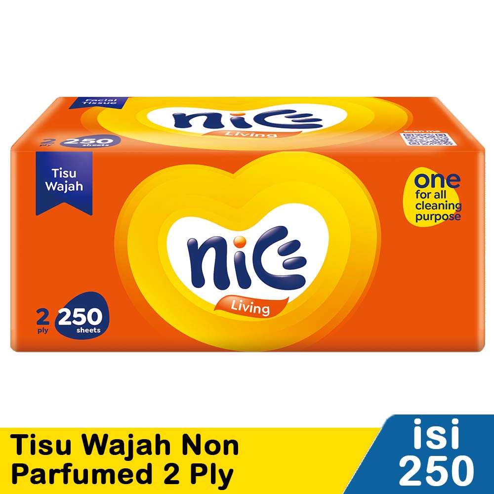Tissue Nice 250 Sheets 2 Ply Facial Tisue Tisu Wajah Grosir 2ply