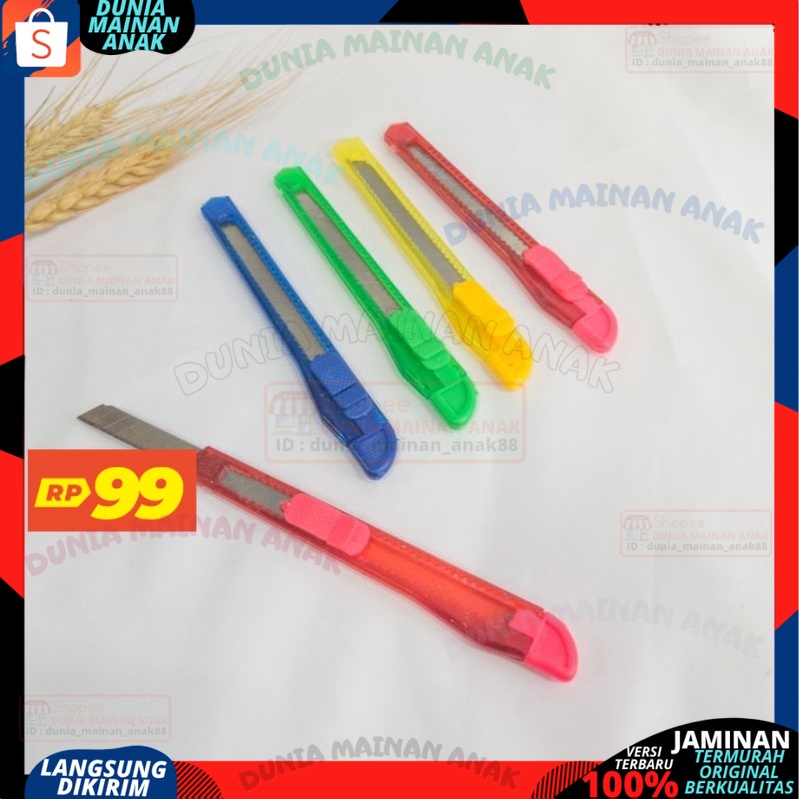 

( PROMO 99 ) Pisau Kater Kecil Cutter Mini Tajam Cutter Serbaguna 1Pc