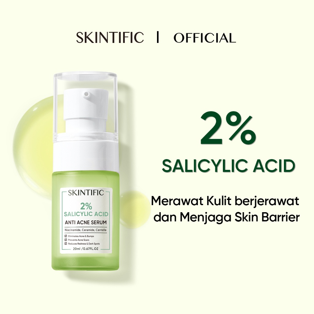 Azra Beauty - SKINTIFIC Anti Acne Serum Acne Spot Treatment Facial Gel with 2% Salicylic Acid