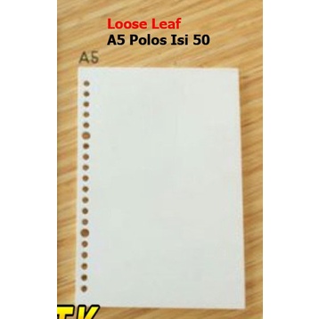 

Loose Leaf Polos A5 & B5 Isi 50 Lembar / Bayar Di Tempat