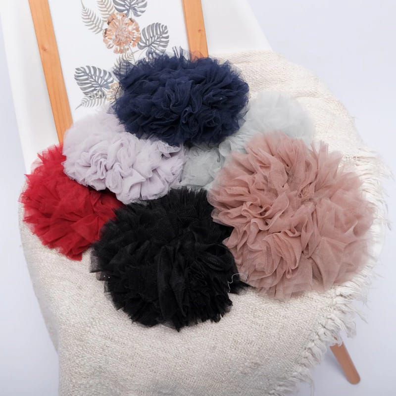 OI8 Scrunchie Tile Jumbo Anti Pusing Warna Acak