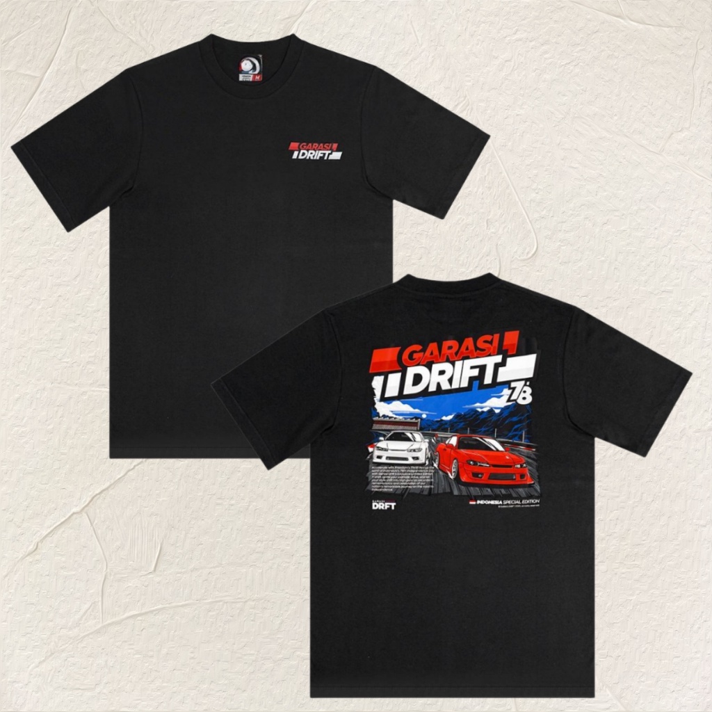 【COD】 Garasi Drift T-Shirt Kemerdekaan 78 Special Edition Black Merchandise Kekasih