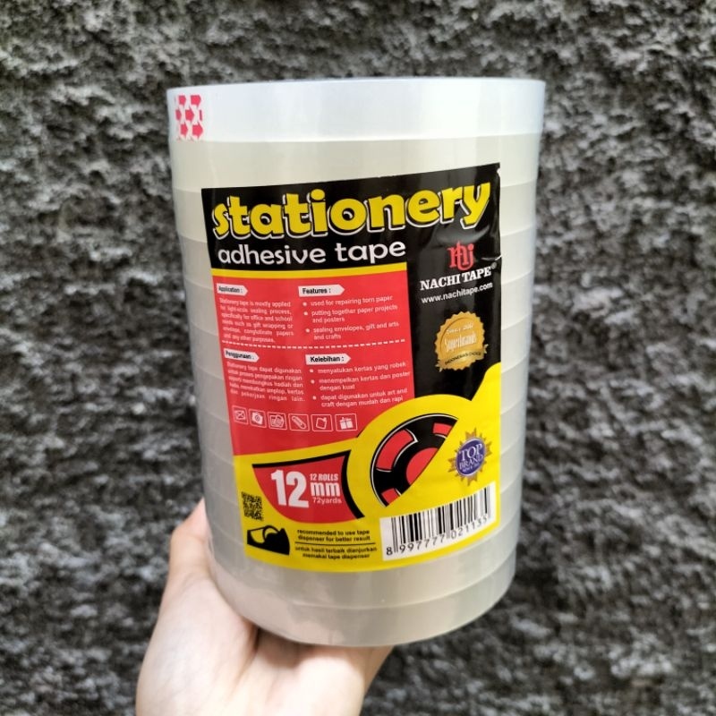 

[Per SLOP/ 12PCS] Isolasi lingkar besar NACHI/ cello tape kemasan slop